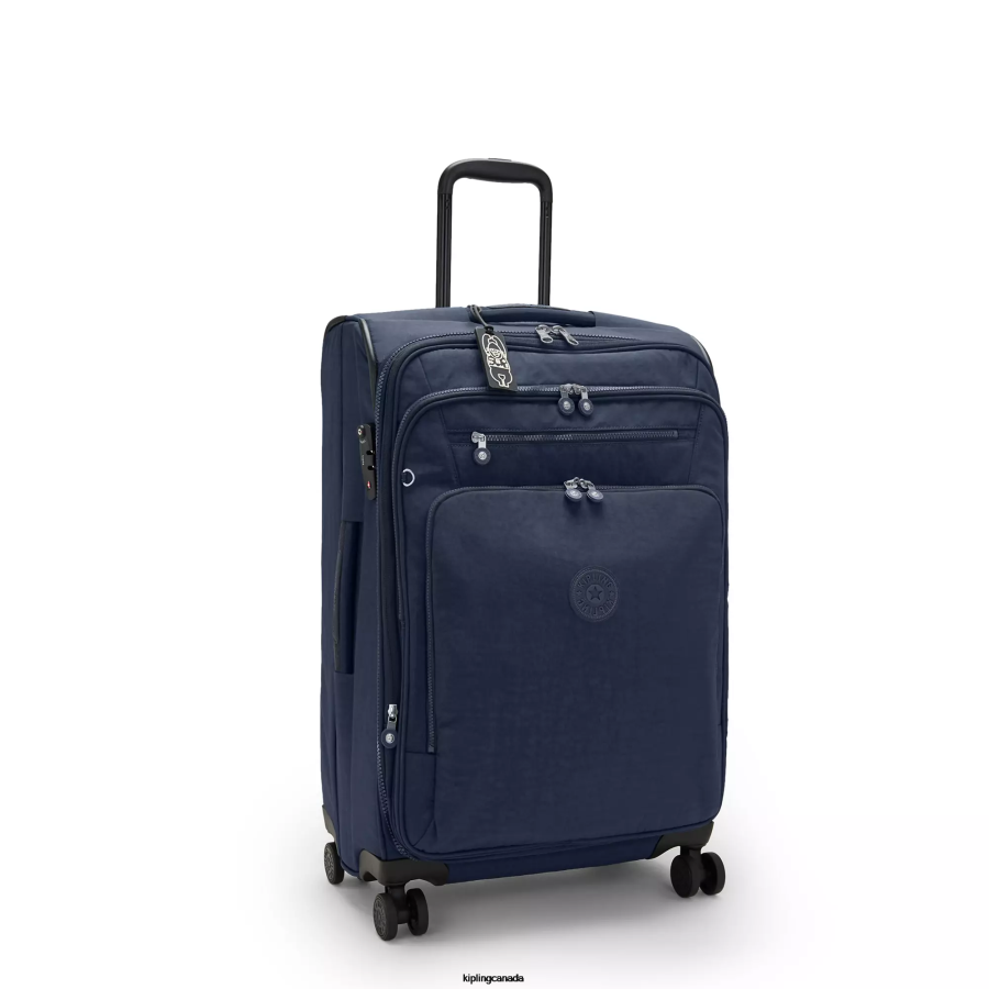 Women Rolling Luggage Kipling Blue Bleu Youri Spin Medium 4 Wheeled Rolling Luggage FHZD522 - Image 2
