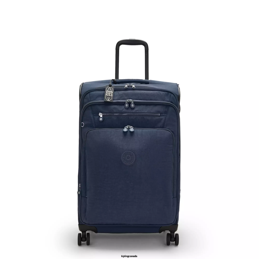 Women Rolling Luggage Kipling Blue Bleu Youri Spin Medium 4 Wheeled Rolling Luggage FHZD522 - Image 1
