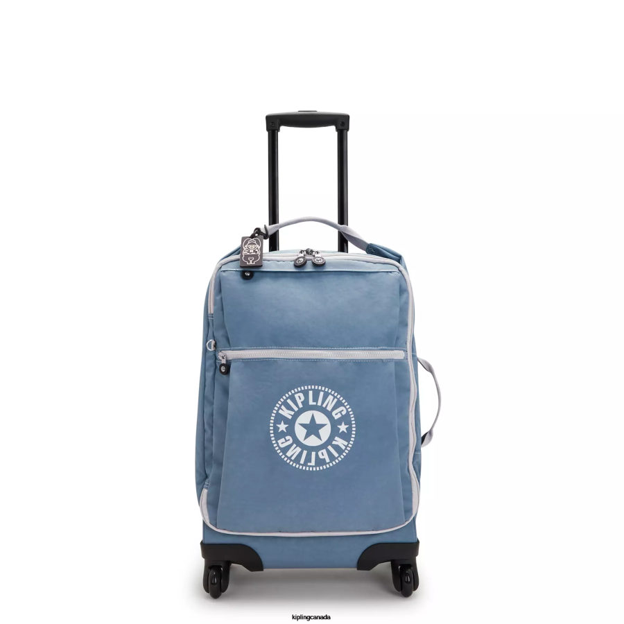 Women Rolling Luggage Kipling Brush Blue C Darcey Small Carry-On Rolling Luggage FHZD510 - Image 1