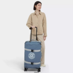 Women Rolling Luggage Kipling Brush Blue C Spontaneous Medium Rolling Luggage FHZD517 - Image 4