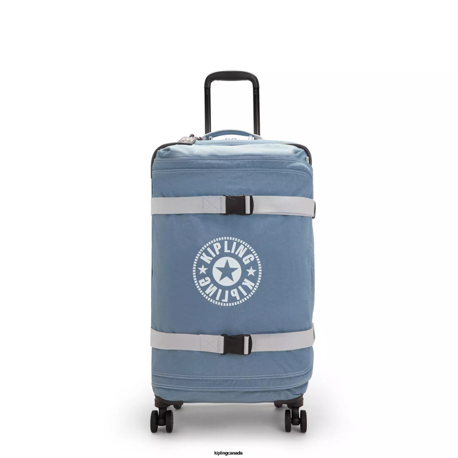 Women Rolling Luggage Kipling Brush Blue C Spontaneous Medium Rolling Luggage FHZD517 - Image 1