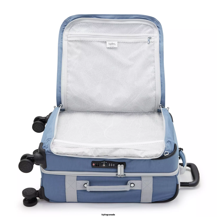 Women Rolling Luggage Kipling Brush Blue C Spontaneous Small Rolling Luggage FHZD507 - Image 5