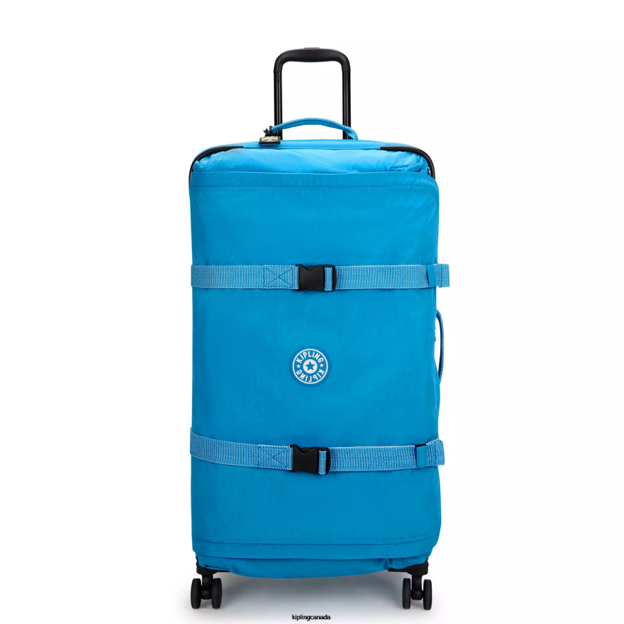 Women Rolling Luggage Kipling Eager Blue Spontaneous Large Rolling Luggage FHZD519 - Image 1