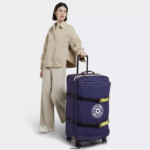 Women Rolling Luggage Kipling Ultimate Navy Spontaneous Large Rolling Luggage FHZD520 - Image 4