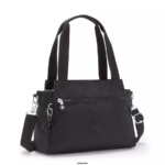Women Shoulder Bags Kipling Black Noir Elysia Shoulder Bag FHZD154 - Image 2