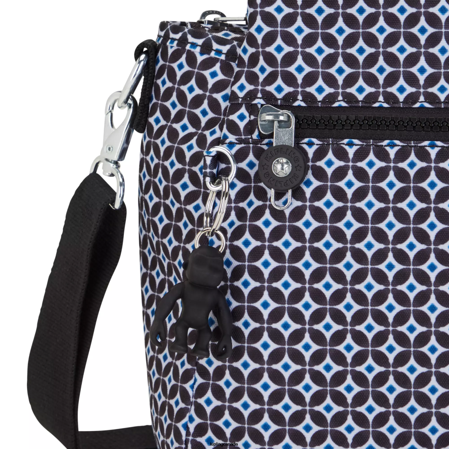Women Shoulder Bags Kipling Blackish Tile Elysia Printed Shoulder Bag FHZD239 - Image 5