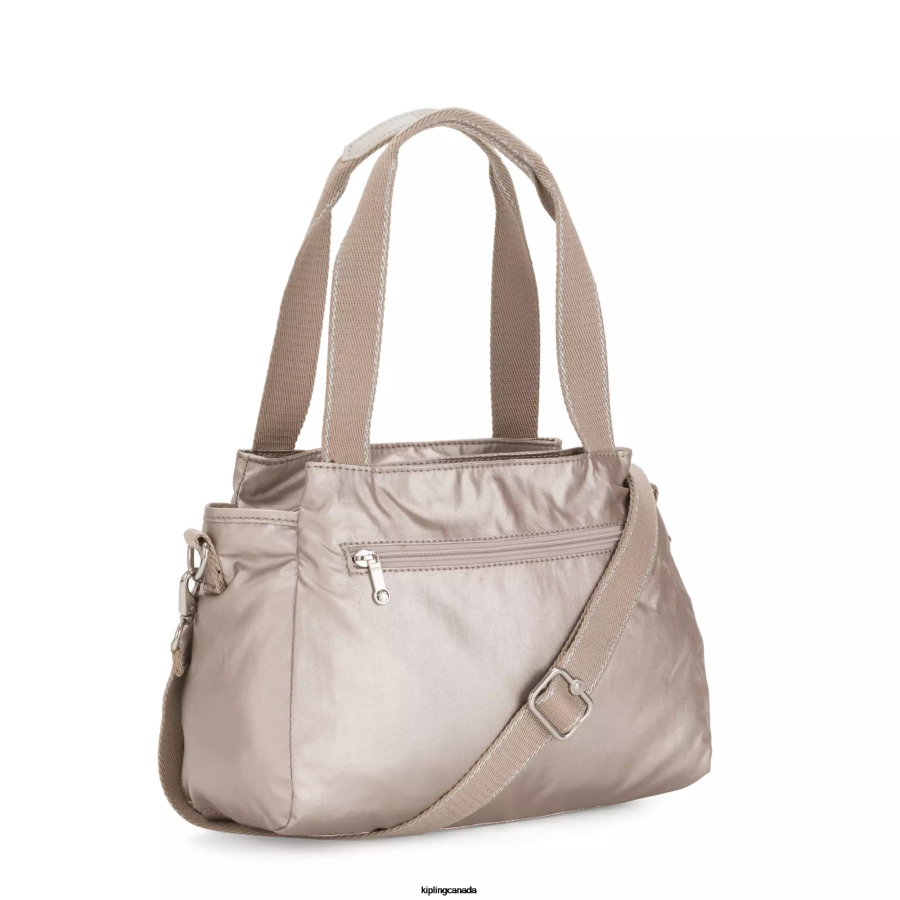 Women Shoulder Bags Kipling Metallic Glow Elysia Metallic Shoulder Bag FHZD204 - Image 4
