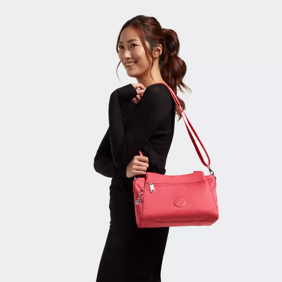 Women Shoulder Bags Kipling Natural Coral Elysia Shoulder Bag FHZD191 - Image 4