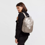 Women Small Backpacks Kipling Metallic Glow Seoul Small Metallic Tablet Backpack FHZD418 - Image 4