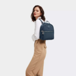 Women Small Backpacks Kipling Nocturnal Grey Kae Backpack FHZD501 - Image 4