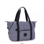 Women Tote Bags Kipling Blackish Tile Art Medium Printed Tote Bag FHZD260 - Image 2