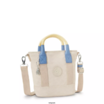Women Tote Bags Kipling Light Sand M Angel Small Tote Bag FHZD62 - Image 2