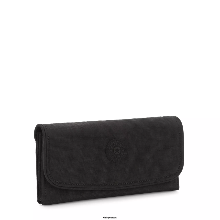 Women Wallets & Wristlets Kipling Black Noir Money Land Snap Wallet FHZD287 - Image 2