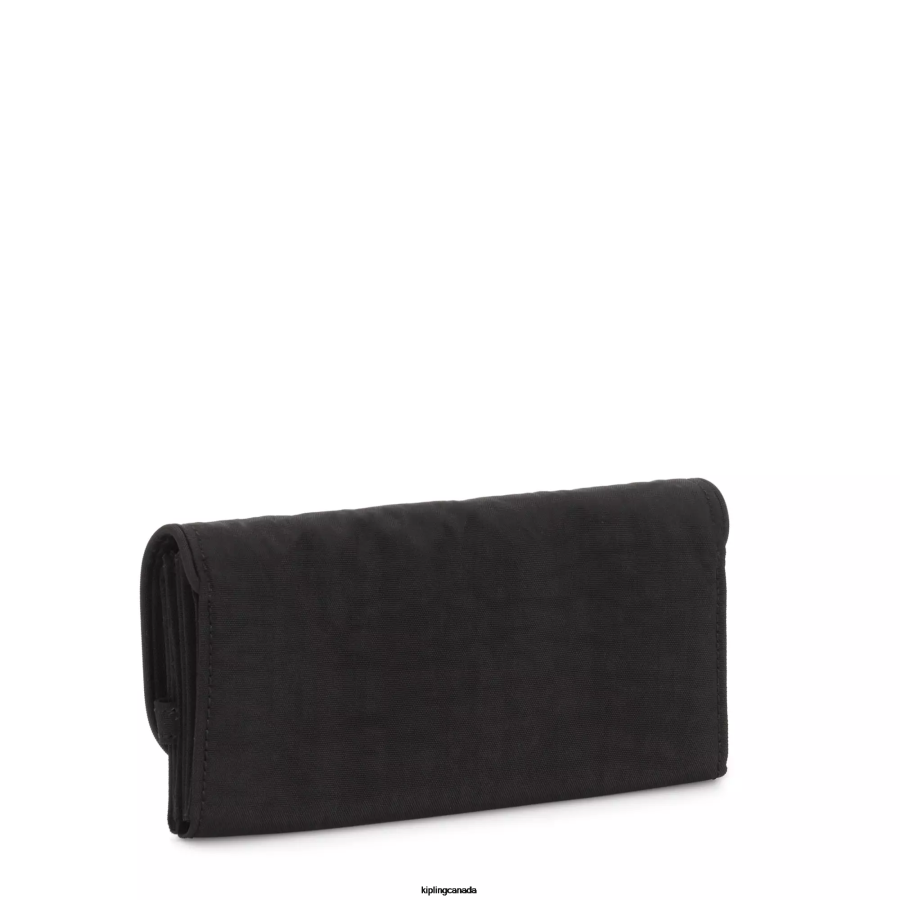 Women Wallets & Wristlets Kipling Black Noir Money Land Snap Wallet FHZD287 - Image 4