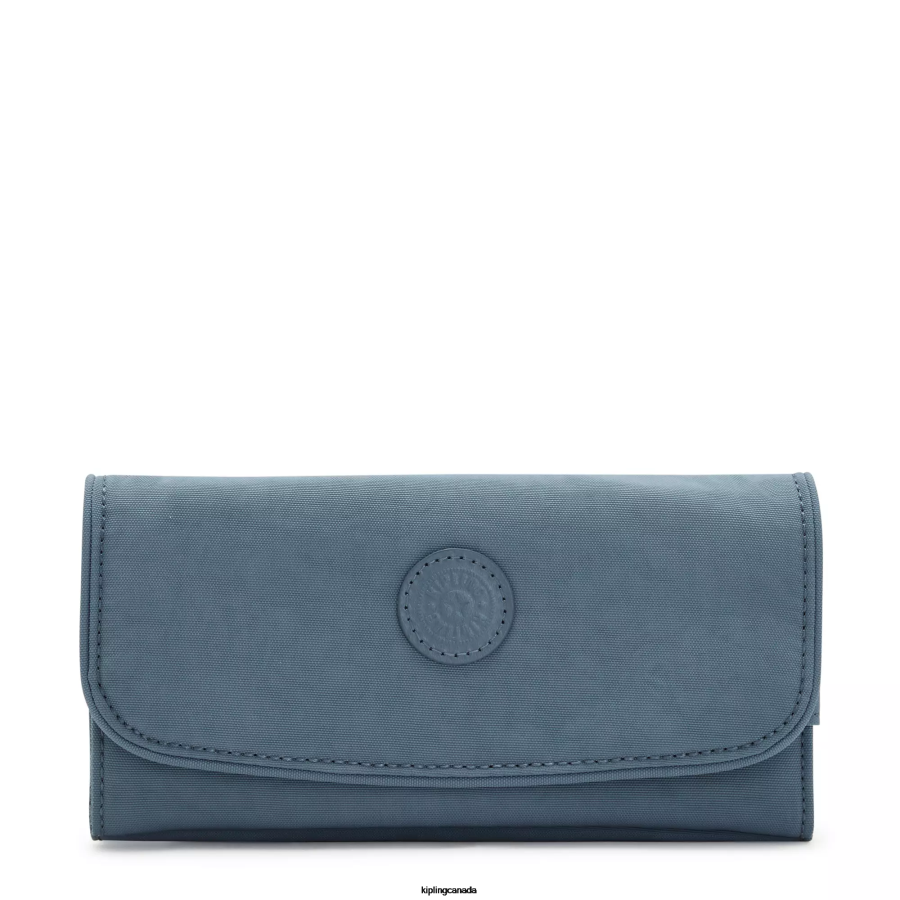 Women Wallets & Wristlets Kipling Brush Blue Money Land Snap Wallet FHZD286 - Image 1