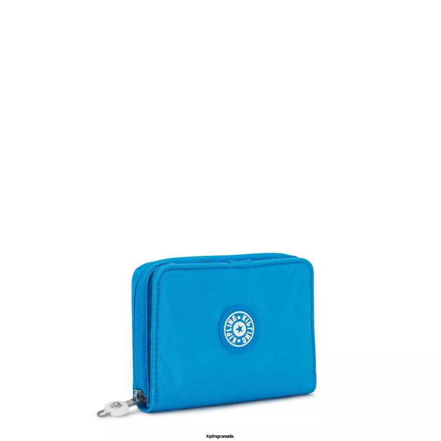 Women Wallets & Wristlets Kipling Eager Blue Money Love Small Wallet FHZD301 - Image 2