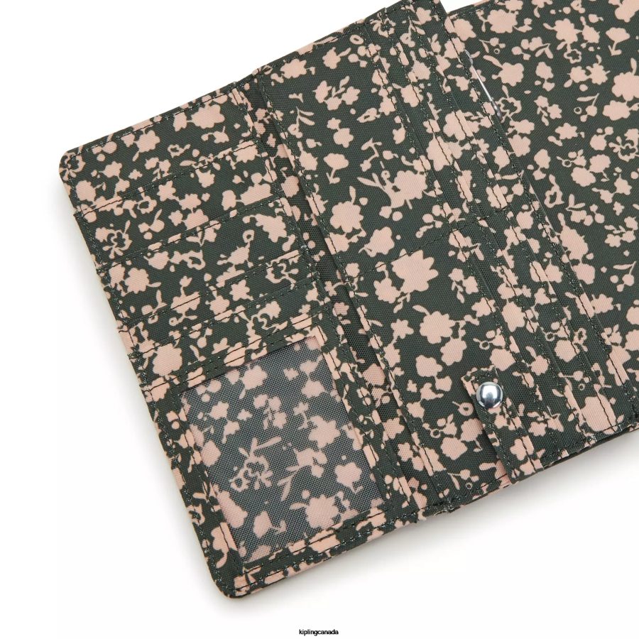 Women Wallets & Wristlets Kipling Fresh Floral Money Land Printed Snap Wallet FHZD311 - Image 5