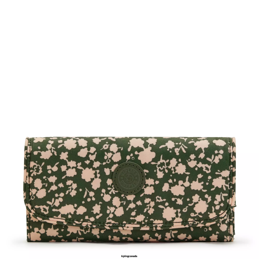 Women Wallets & Wristlets Kipling Fresh Floral Money Land Printed Snap Wallet FHZD311 - Image 1