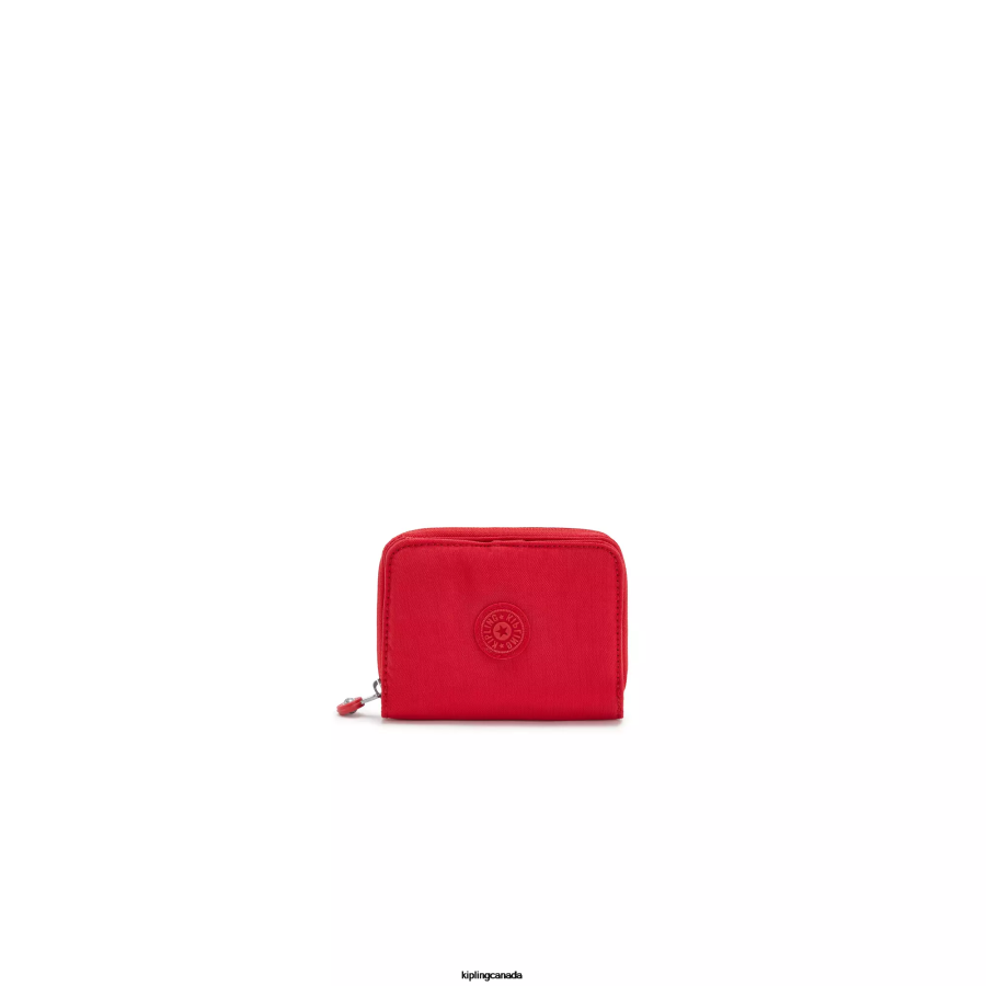 Women Wallets & Wristlets Kipling Red Rouge Money Love Small Wallet FHZD302 - Image 1