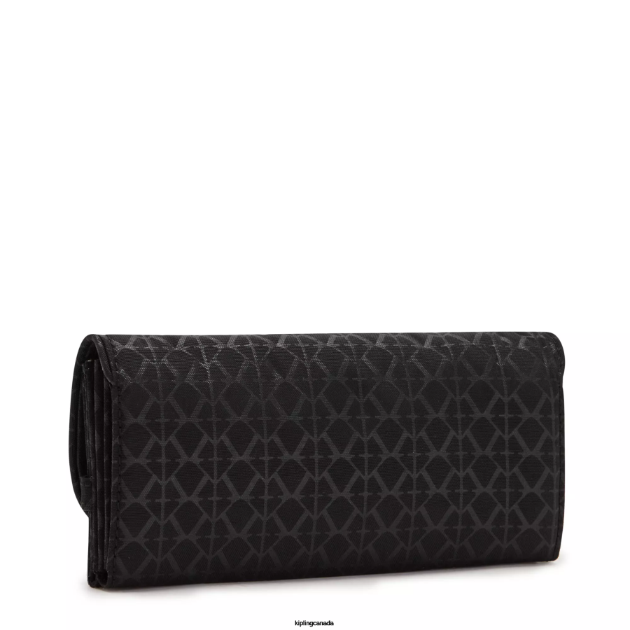Women Wallets & Wristlets Kipling Signature Embossed Money Land Printed Snap Wallet FHZD553 - Image 4