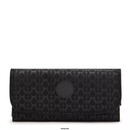Women Wallets & Wristlets Kipling Signature Embossed Money Land Printed Snap Wallet FHZD553