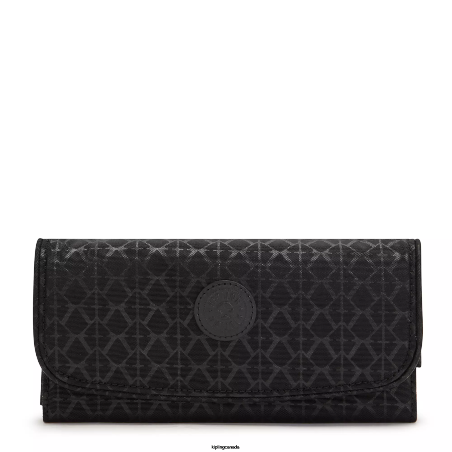 Women Wallets & Wristlets Kipling Signature Embossed Money Land Printed Snap Wallet FHZD553 - Image 1