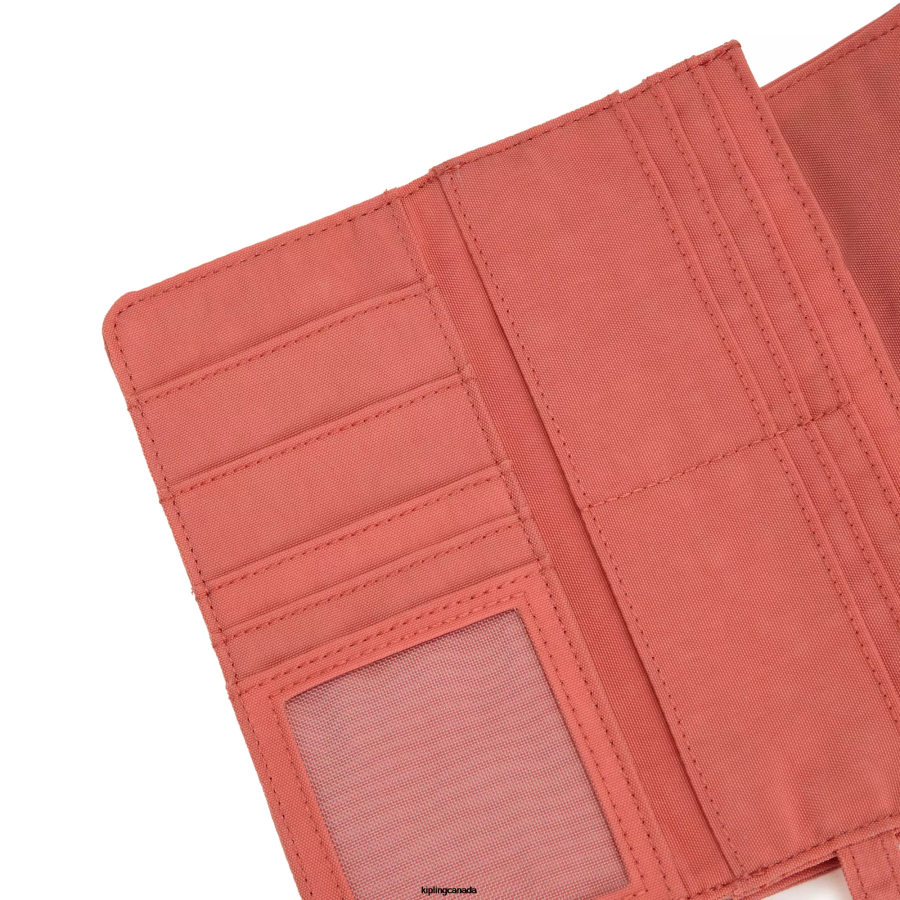 Women Wallets & Wristlets Kipling Vintage Pink Money Land Snap Wallet FHZD290 - Image 5